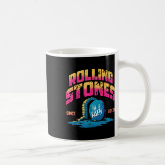 Taza De Café La Piedra Se Deslizó Y Está Vivo Como Retro Cristo