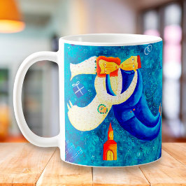Taza De Café La pintura Boda del arte contemporáneo