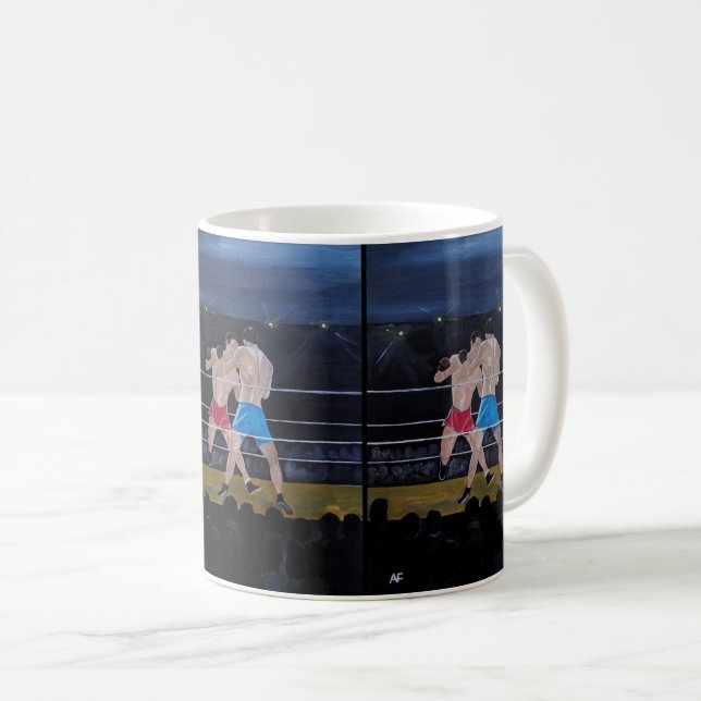 Taza De Café La pintura de los boxeadores de Alfred Fox (Anverso derecho)
