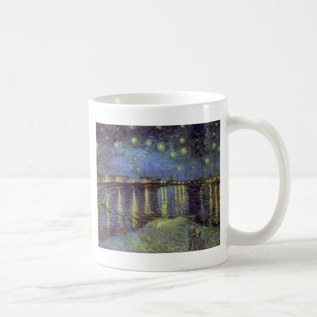 Taza De Café La pintura nocturna estelar de Van Gogh (Derecha)