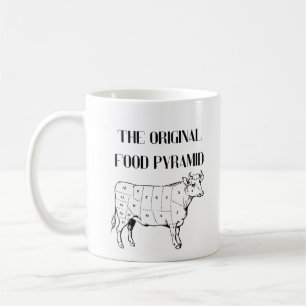 Taza De Café La pirámide de la comida original