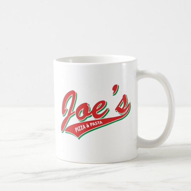 Taza De Café La pizza y las pastas de Joe (Derecha)