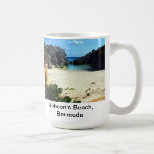 Taza De Café La playa de Jobson, Bermudas