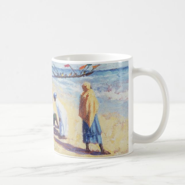 Taza De Café La playa en Abene Senegal 1997 (Derecha)