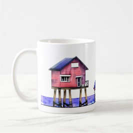 Taza De Café La playa es mi lugar feliz