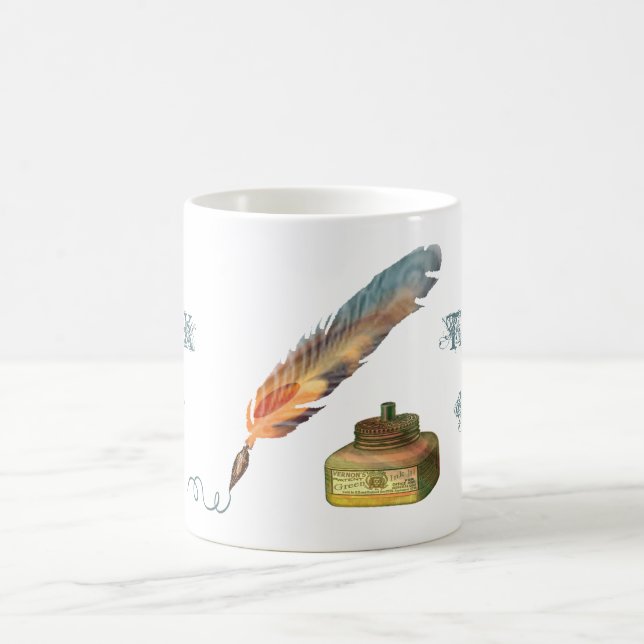 Taza De Café La pluma de la pluma le agradece asaltar (Centro)