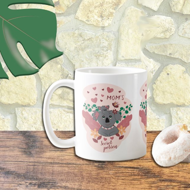 Taza De Café La poción secreta de mamá se burla de Koalas Mug (Subido por el creador)