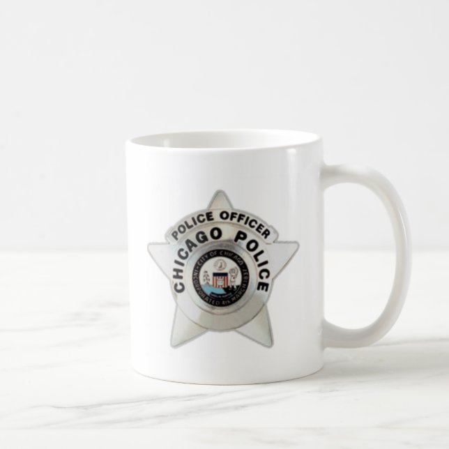 Taza De Café La policía de Chicago Badge (Derecha)
