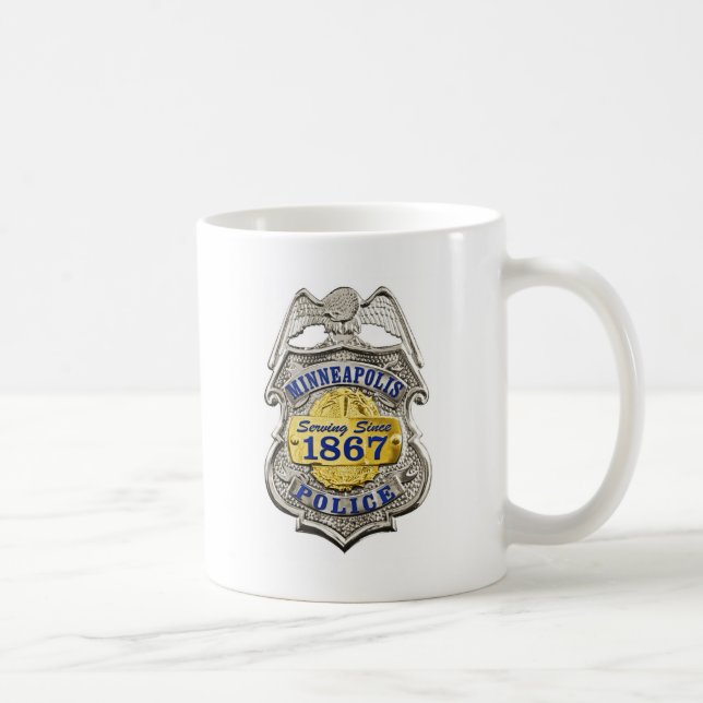 Taza De Café La policía de Minneapolis Minnesota Badge (Derecha)