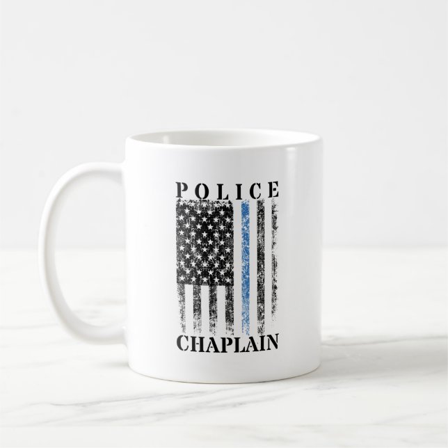 Taza De Café La policía grita bandera de Estados Unidos (Izquierda)