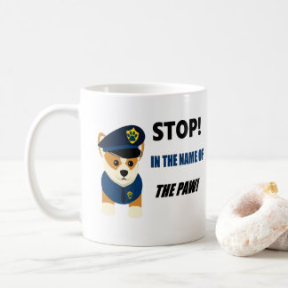 Taza De Café La policía linda de la unidad del Corgi K9 asalta
