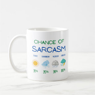 Taza De Café La Posibilidad De Que El Clima De Sarcasmo Se Pron