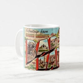 Taza De Café La postal de Badlands