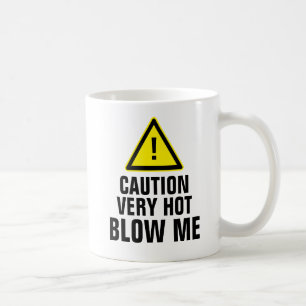 Taza De Café La precaución muy caliente me sopla