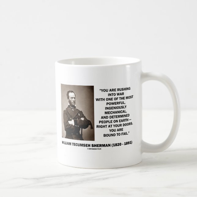 Taza De Café La precipitación en guerra está limitada para (Derecha)