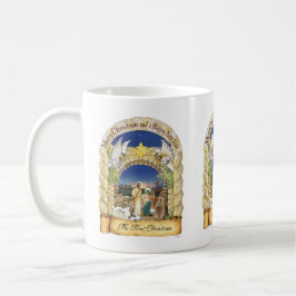 Taza De Café La Primera Navidad, Ilustración Jenny Mclaughlin