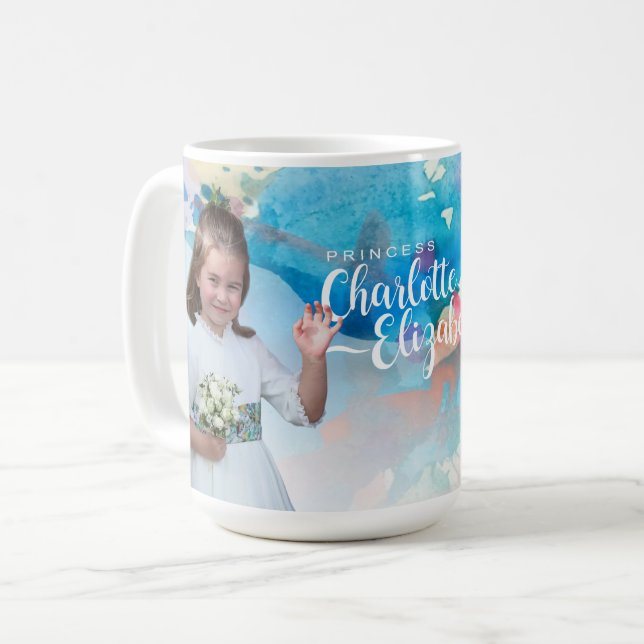 Taza De Café La princesa Charlotte Elizabeth: 6 años de café (Anverso izquierdo)