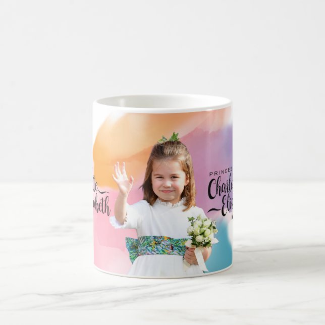 Taza De Café La princesa Charlotte Elizabeth: 6 años de café (Centro)
