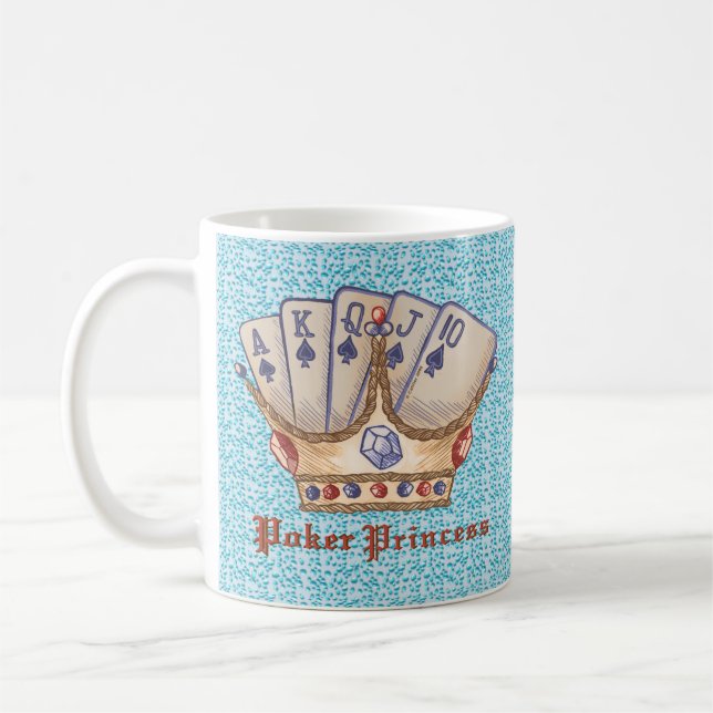 Taza De Café La Princesa de Poker (Izquierda)
