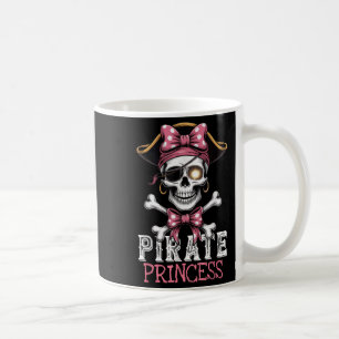Taza De Café La Princesa Pirata Skull Crossbone Halloween Para