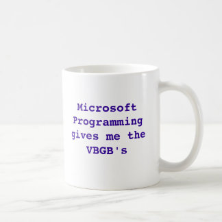 Taza De Café La programación de Microsoft me da los VBGB