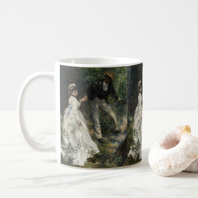 Taza De Café La Promenade Renoir Impresionante pintura (Con donut)
