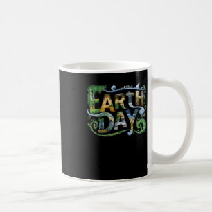 Taza De Café La Protección Ambiental Del Día De La Tierra: Árbo