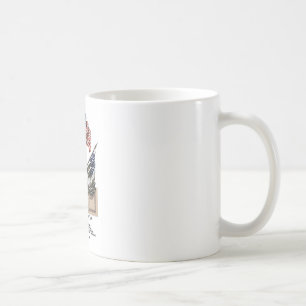 Taza De Café La prueba de Vision de la bandera americana