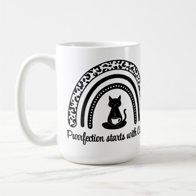 Taza De Café La puerción comienza con el café (Izquierda)