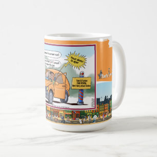 Taza De Café La puerta es un tarro   Clásico humor de juego de 