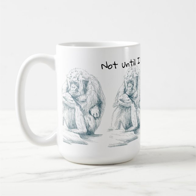 Taza De Café La pulición de gorilas necesita pluma para café y  (Izquierda)