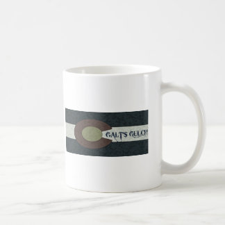 Taza De Café La quebrada de Galt - diseño combinado blanco y