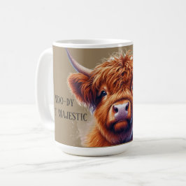 Taza De Café La querida vaca de Highland Moody Majestic