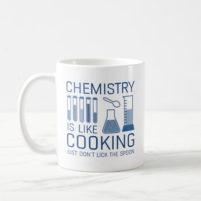 Taza De Café La Química Es Como La Cocina (Izquierda)
