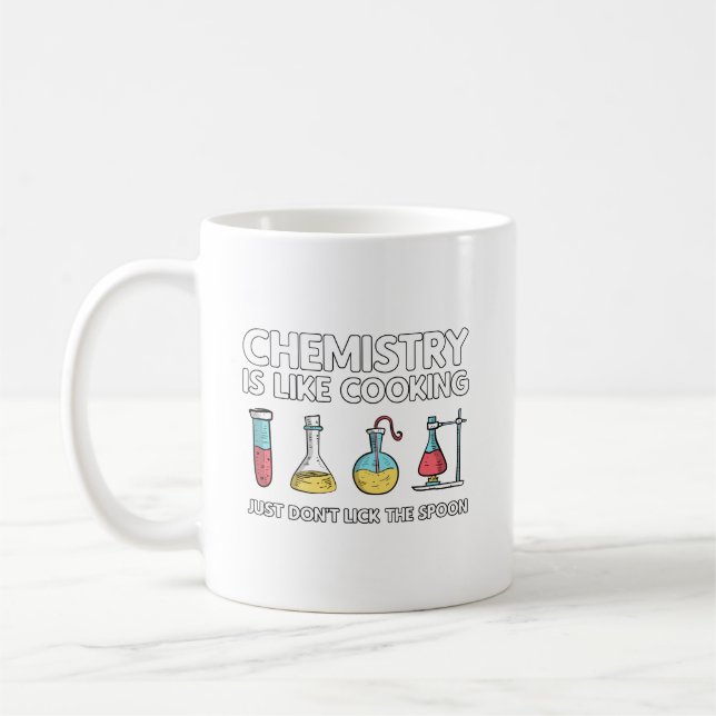 Taza De Café La Química Es Como La Cocina (Izquierda)