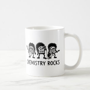 Taza De Café La Química Rocks Banda De Rock De Ciencia