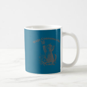Taza De Café La rabia consume meme divertido mujeres hombres am