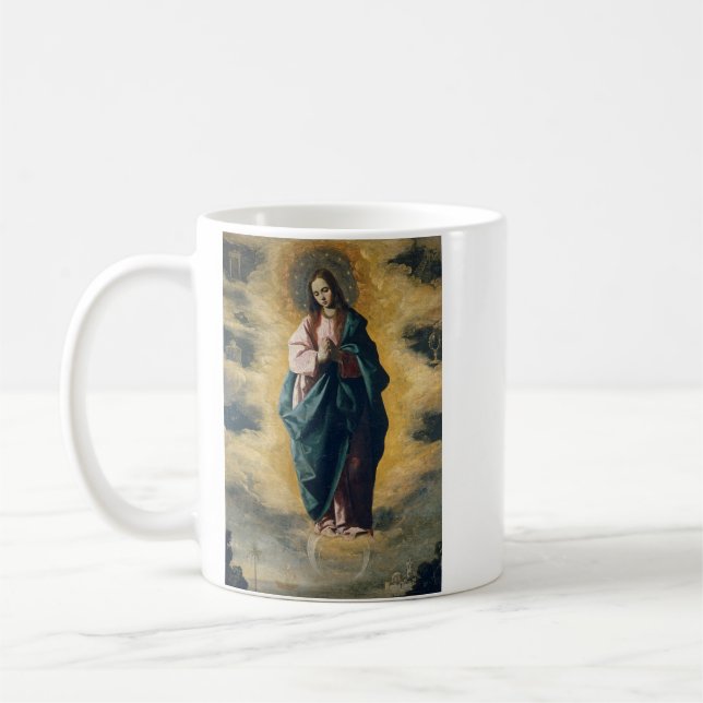 Taza De Café La Radiancia Celestial de la Inmaculada Concepción (Izquierda)