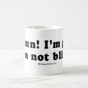 Taza De Café La recogida alinea - "estoy alegre yo no estoy