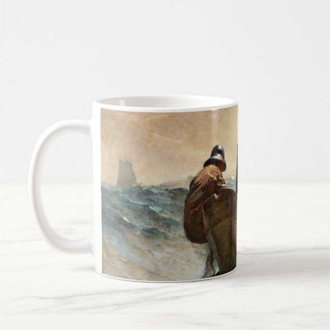 Taza De Café La red de arenques de Winslow Homer. (Izquierda)