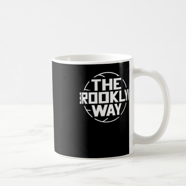 Taza De Café La red de baloncesto de Brooklyn Way (Derecha)