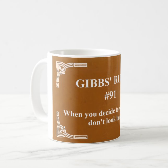 Taza De Café la regla 91 de Gibbs (Anverso izquierdo)