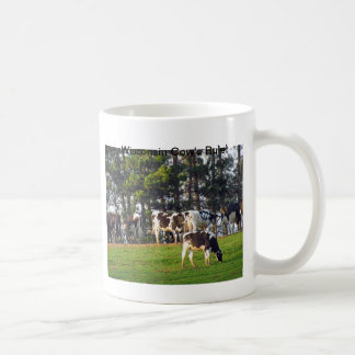 Taza De Café La regla de la vaca de Wisconsin