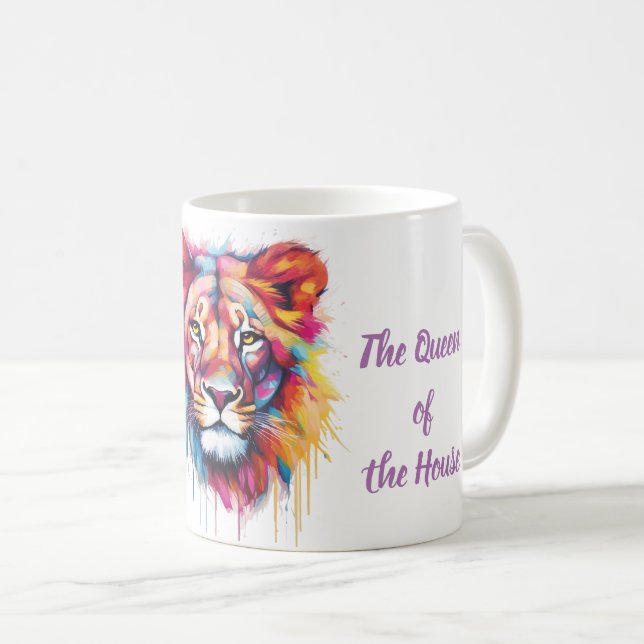 Taza De Café La reina de la casa (Anverso derecho)