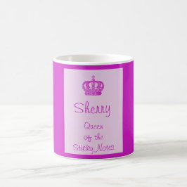 Taza De Café La Reina de las pegajosas notas