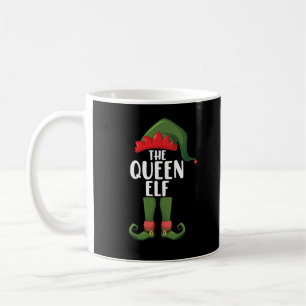 Taza De Café La Reina Elfa Pareja Familia Navidad Mujeres