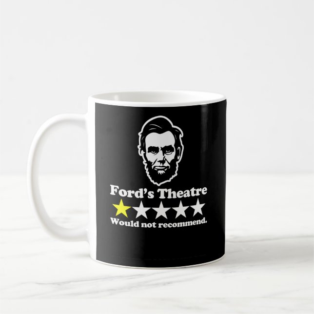 Taza De Café La Reseña Teatral De Abraham Lincoln Ford Dice His (Izquierda)