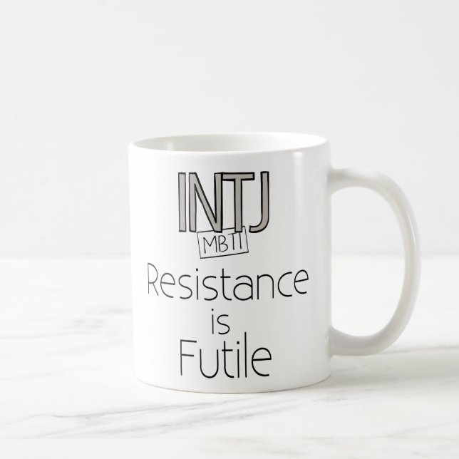 Taza De Café La resistencia de INTJ es vana (Derecha)