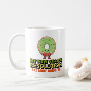 Taza De Café La resolución de Año Nuevo, que es divertida, gene