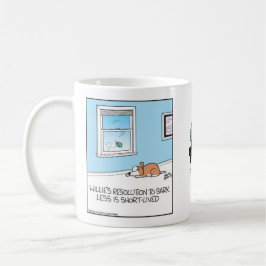Taza De Café La resolución del perro de ladrar menos es de cort